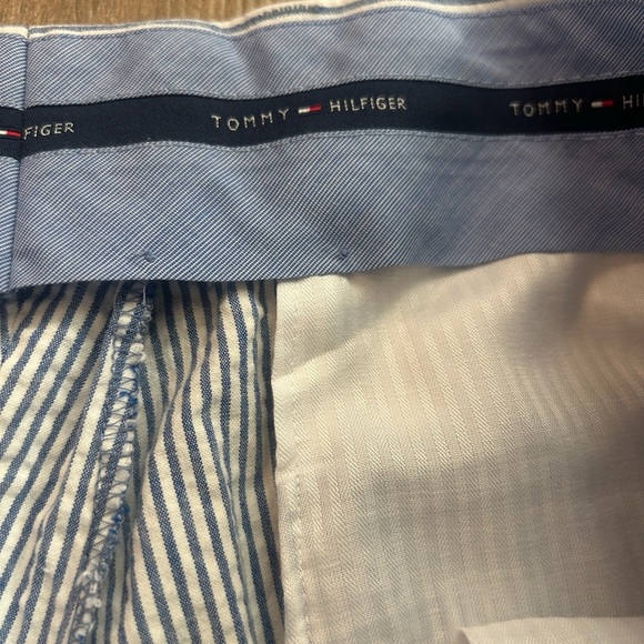Tommy Hilfiger Blue and White Chinos with Classic Style - Picture 4 of 6